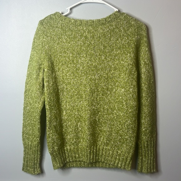 Women’s St. John’s Bay Green Knit Sweater Size Petite Small - Picture 3 of 5